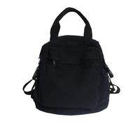 Zaino piccolo in tela per donna, stile vintage e bohémien, borsa da viaggio per esterni, zaino casual, stile grunge, hippie, Y2K, nero, Taglia unica, Zaini Daypack