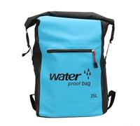 Zaino pieghevole da 25 litri, impermeabile e resistente agli strappi, con cerniera resistente e spallacci (blu, 25 L)