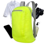 Zaino pieghevole, impermeabile, pieghevole, con spallacci imbottiti, traspirante, per palestra, viaggi, spiaggia, viaggi di lavoro, attività quotidiane, alpinismo, Verde, Refer to description, Unisex