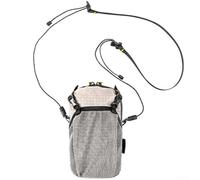 Zaino pieghevole in nylon con rivestimento in PU, borsa a tracolla impermeabile per escursionismo, ciclismo e pendolarismo, scomparto per telefono ammortizzante (grigio)