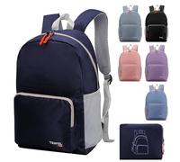 Zaino pieghevole leggero da 20-35 l, zaino per studenti, zaino piccolo resistente all'acqua, durevole, ripiegabile, per donne e uomini, per campeggio, viaggi, passeggiate, escursionismo, ciclismo,