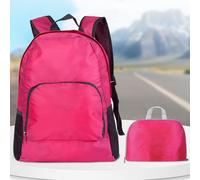Zaino pieghevole leggero da viaggio, escursionismo, zaino pieghevole per uomo e donna, resistente all'acqua, compatto (rosa)