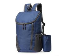 Zaino pieghevole per uso esterno, ideale per escursioni, campeggio e gite di un giorno, presenta una struttura leggera e resistente all'acqua (blu scuro)