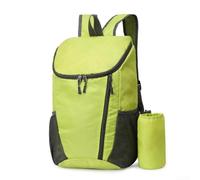 Zaino pieghevole per uso esterno, ideale per escursioni, campeggio e gite di un giorno, presenta una struttura leggera e resistente all'acqua (verde)