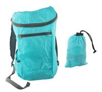 Zaino pieghevole portatile da 10 l, impermeabile, per escursionismo, design leggero, con borsa portaoggetti (azzurro)