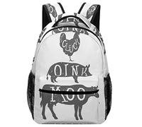 Zaino Pigs Cow Chicken Backpack Leggero Daypack Unisex Zaini Per Outdoor Escursioni Campeggio