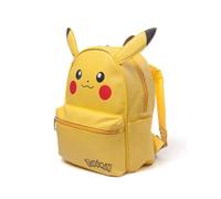 Zaino Pikachu Con Orecchie Giallo Per Ragazze Scuola Bambini Eco Pelle Originale