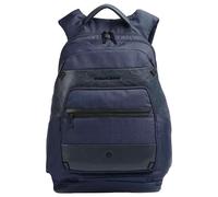 Piquadro Zaino Business Con Tasca Porta Pc Misto Pelle e Tessuto Blu Unisex