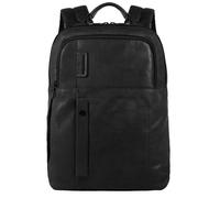 PIQUADRO Pulse Zaino porta PC, Pelle P15s, Nero, 15.6"