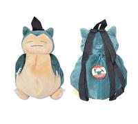 Zaino Pokemon Kabigon Snorlax imbottito peluche bambola borsa nuovo