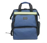Zaino porta attrezzi per elettricisti, borsa per attrezzi portatile resistente con grande capacità e materiale impermeabile 600D, Double Zi