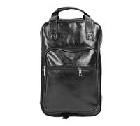 Zaino Porta Bacchette Borsa per Bacchette in PU Addensato Borsa Multifunzionale per Bacchette con Tracolla a Forma di S per Batteristi (BLACK)
