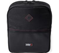 Weber Zaino per utensili da griglia/borsa impermeabile con scomparti per piatti, posate da barbecue e altro, cinghie regolabili, nero, 38 x 30,5 x 7,6 cm