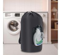 Zaino Portabiancheria con Spallacci E Tasca a Rete, Borsa Portabiancheria in