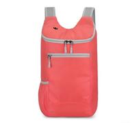 Zaino portatile impermeabile da escursionismo, ultra leggero, pieghevole, con cinghie traspiranti, per viaggi all'aperto, blu (rosa)