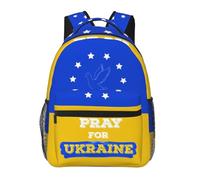 Zaino Pray For Ukraine per laptop, borsa da campeggio da 15,6 pollici