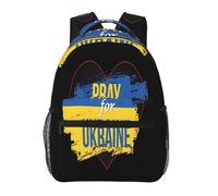 Zaino Pray For Ukraine per laptop, borsa da campeggio da 15,6 pollici