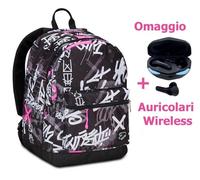 SEVEN ZAINO Seven® PRO XXL DETACH REVERSIBILE CON EARPHONES WIRELESS - THE DOUBL