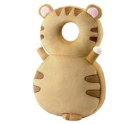 Zaino protettore per la testa del bambino, protettore per la testa regolabile sulla schiena del bambino con foro traspirante, simpatico cuscino di sicurezza tigre per gattonare e camminare all'indi