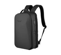Qualo Zaino per laptop da 15,6", Impermeabile, Rigido, Bagaglio a mano, USB, QPS-W-USB-01