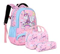 Zaino Ragazza Unicorno Zaini Ragazze Zainetti Bambini Cartella Leggero Scuola Elementare Bambina Set Zaino per la Scuola Borsa per Ragazze Zainetto