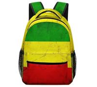 Zaino Red Yellow Green Rasta Flag Backpack Grande Zaini Resistente Zainetto Per Computer Campeggio Scuola