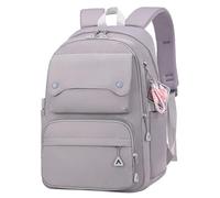 Zaino resistente per studenti, per uso quotidiano e scolastico. Design elegante e funzionale per il massimo comfort e organizzazione. (Grey #2, One Size)