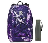 ZAINO REV.FLOWERS INVICTA GRS TW. INVICTA GRS TWIST + Invicta Borraccia, Grigio