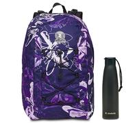 ZAINO REV.FLOWERS INVICTA GRS TW. INVICTA GRS TWIST + Invicta Borraccia, Nero, B