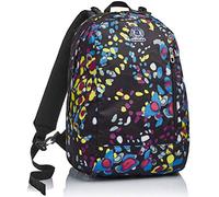Invicta Zaino Reversibile Invicta, Twist Eco, Material, Nero, 2 in 1 in Fantasia e Tinta Unita, Scuola y Tempo Libero