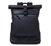 Zaino rolltop in tessuto nero