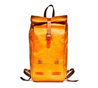 Zaino Rolltop Wanderer Pannier Per Moto Marrone Tan