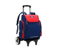 Zaino Rotelle ,Zaino trolley scolastico ,con Spallacci ,Tirante regolabile ,Scale scalabili,Impermeabile ,Leggero Pratico ,Maxi capienza ,Bambini e ragazzi ,Adatto per la scuola,i viaggi e il gioco