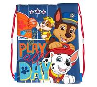 Zaino Sacco con Corde Paw Patrol con Chase, Marshall e Rubble Play All Day (44 x 33 cm), multicolore