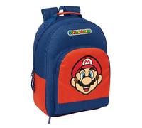 SUPER MARIO MAMMA MIA - Zaino scolastico adattabile al carrello, ideale per bambini di diverse età, comodo e versatile, qualità e resistenza, 32 x 15 x 42 cm