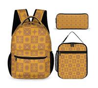 Zaino scolastico 3 pezzi per matite per bambini borse a tracolla Youth Memphis Style Bag Fashion Pratica borsa per libri adatta per adolescenti e studenti, Tt-20, Taglia unica, Zaini Daypack