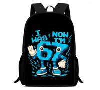 Zaino scolastico 67 Meme per bambini | Zaino Scolastico Nero Leggero Divertente Cool Graffiti Al Neon SIX SEVEN BRUH Ruba uno Zaino Brainrot Regali