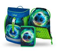 Zaino Scolastico, Astuccio e Sacchetto Baagl Airy Calcio Set