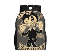 Zaino scolastico Bendy And The Ink, stile cartone animato, per ragazzi, alla moda, per studenti, da