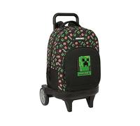 Safta Zaino con ruote MINECRAFT rimovibile 33 l 33x45x22 cm Nero per bambini