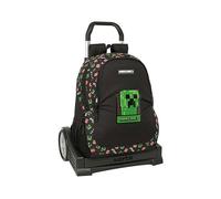 Safta Minecraft 22.5l 32x44x16 Cm Wheeled Backpack Nero Bambini