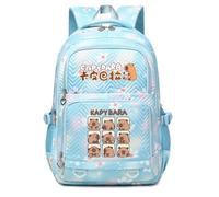 Zaino scolastico con stampa di cartoni animati per bambini, uno zaino alla moda e spazioso per alunni della scuola primaria, leggero e di stile,Blue1
