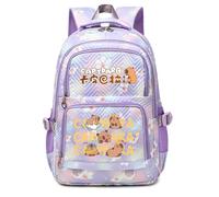 Zaino scolastico con stampa di cartoni animati per bambini, uno zaino alla moda e spazioso per alunni della scuola primaria, leggero e di stile,Purple2