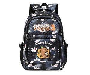 Zaino scolastico con stampa di cartoni animati per bambini, uno zaino alla moda e spazioso per alunni della scuola primaria, leggero e di stile,Black2
