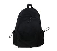 Zaino scolastico da donna casual da viaggio borse da scuola 14 zaino per laptop per ragazze adolescenti zaino leggero zaino per libri d'acqua college ragazzi uomini lavoro zaino laterale, Nero , A