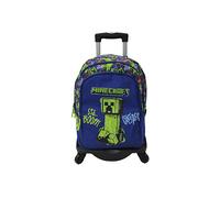 ZAINO SCOLASTICO DAM Minecraft Boom Creeper con trolley 28 l con tasca per Laptop