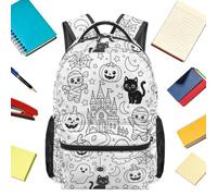 Zaino Scolastico Doodle Borsa A Scomparti Multipli Per Bambini, Ragazzi
