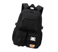 Zaino scolastico estetico giapponese per donna Nylon resistente all'acqua con scomparti multipli Spallacci ergonomici Zaino impermeabile dal look alla