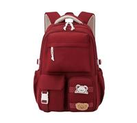 Zaino scolastico estetico giapponese per donna Nylon resistente all'acqua con scomparti multipli Spallacci ergonomici Zaino impermeabile dal look alla