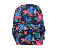 Zaino scolastico grande per ragazze Disney Lilo e Stitch Allover Print Nero da 16 pollici-nero